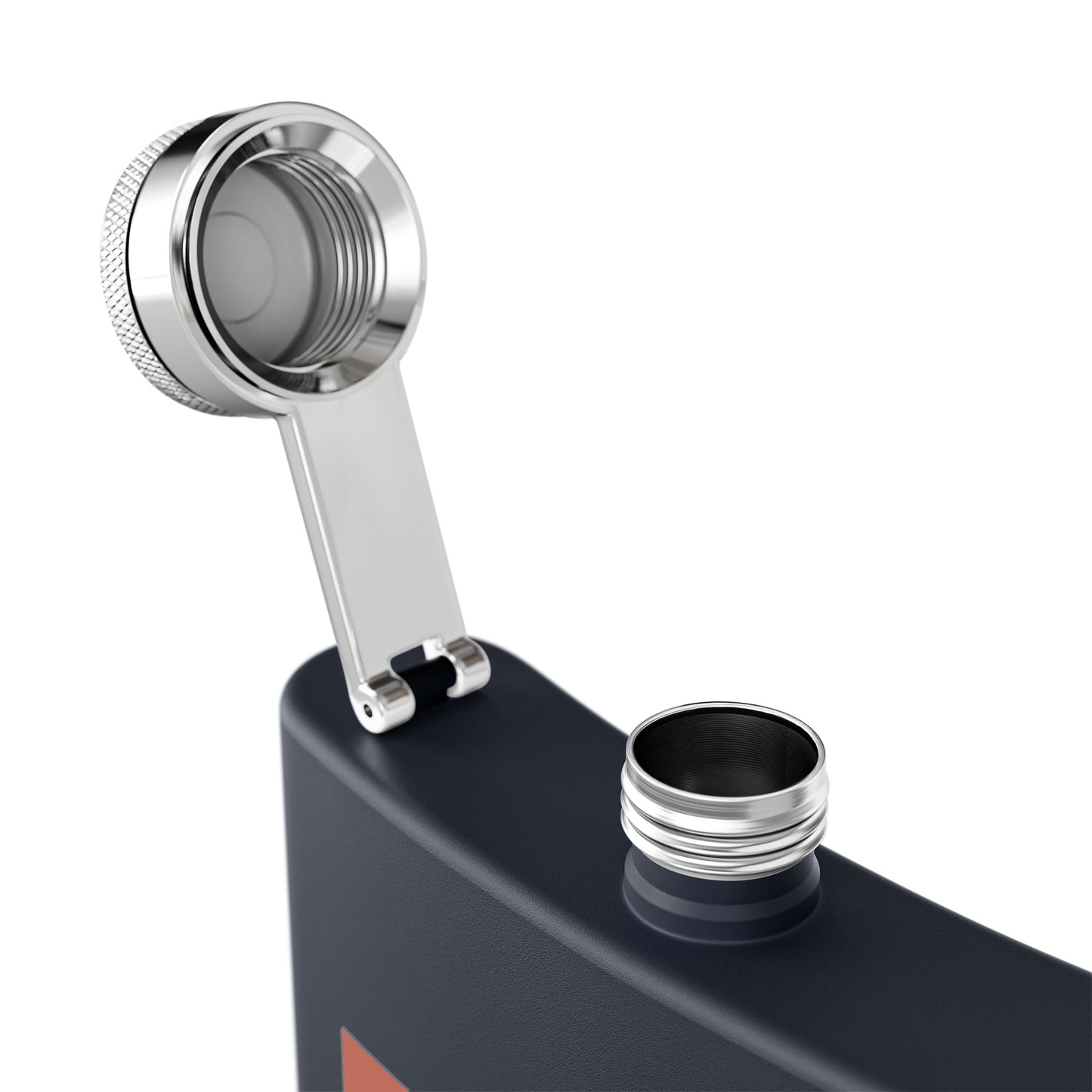 Tile and Tale Co Logo Hip Flask
