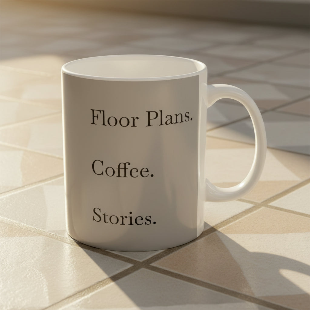 Minimalist Grey Coffee Mug